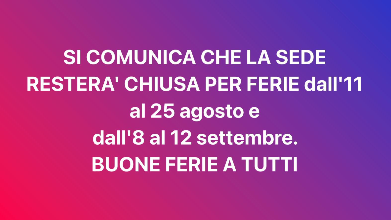 ferie estive